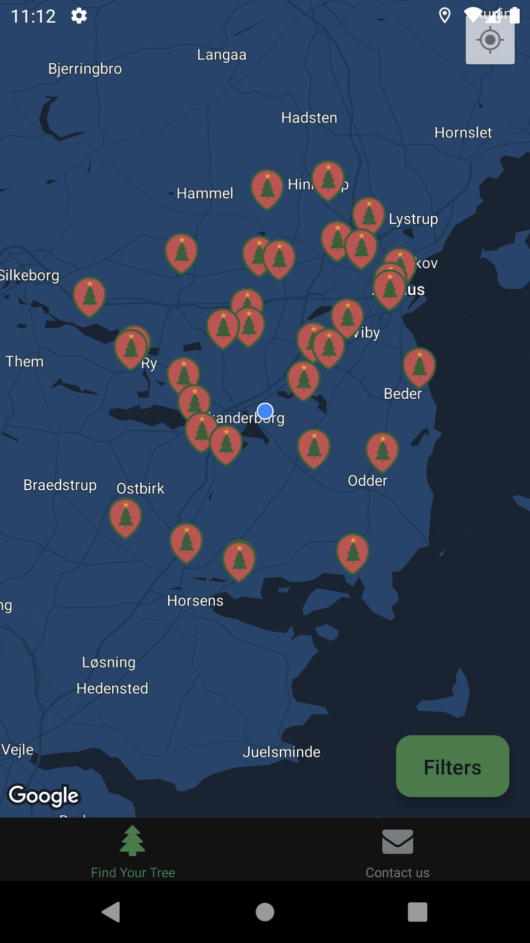 Træ Til Jul iOS app visning